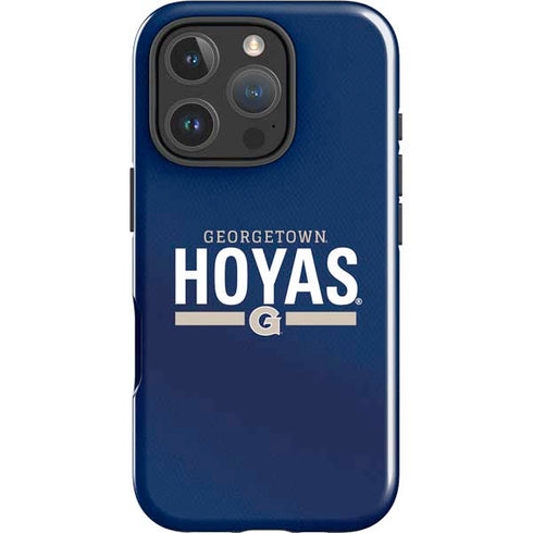 Georgetown University Hoyas Stripe iPhone 16 Pro Impact Case
